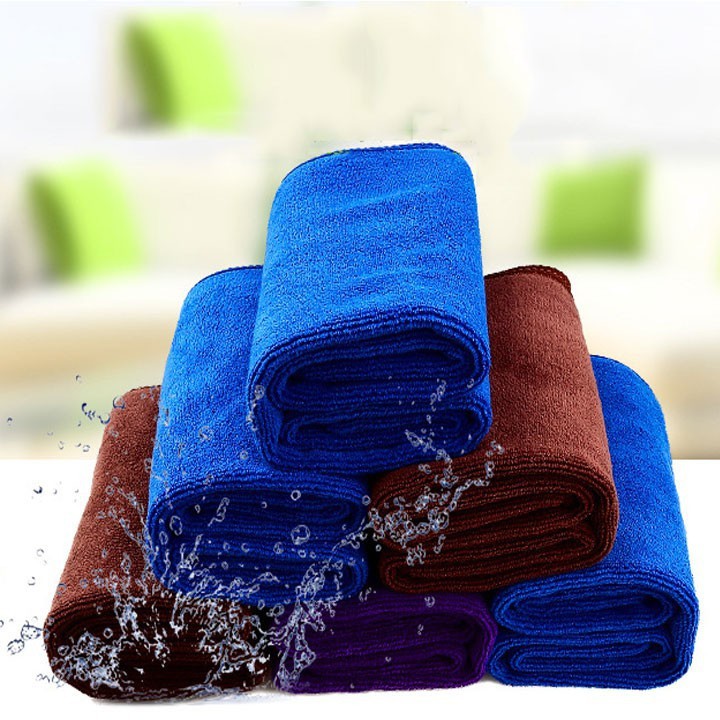 Khăn Lau Xe Đa Năng Chuyên Dụng Sợi Microfiber Siêu Bền, Siêu Thấm Nước, Ko Rụng Lông