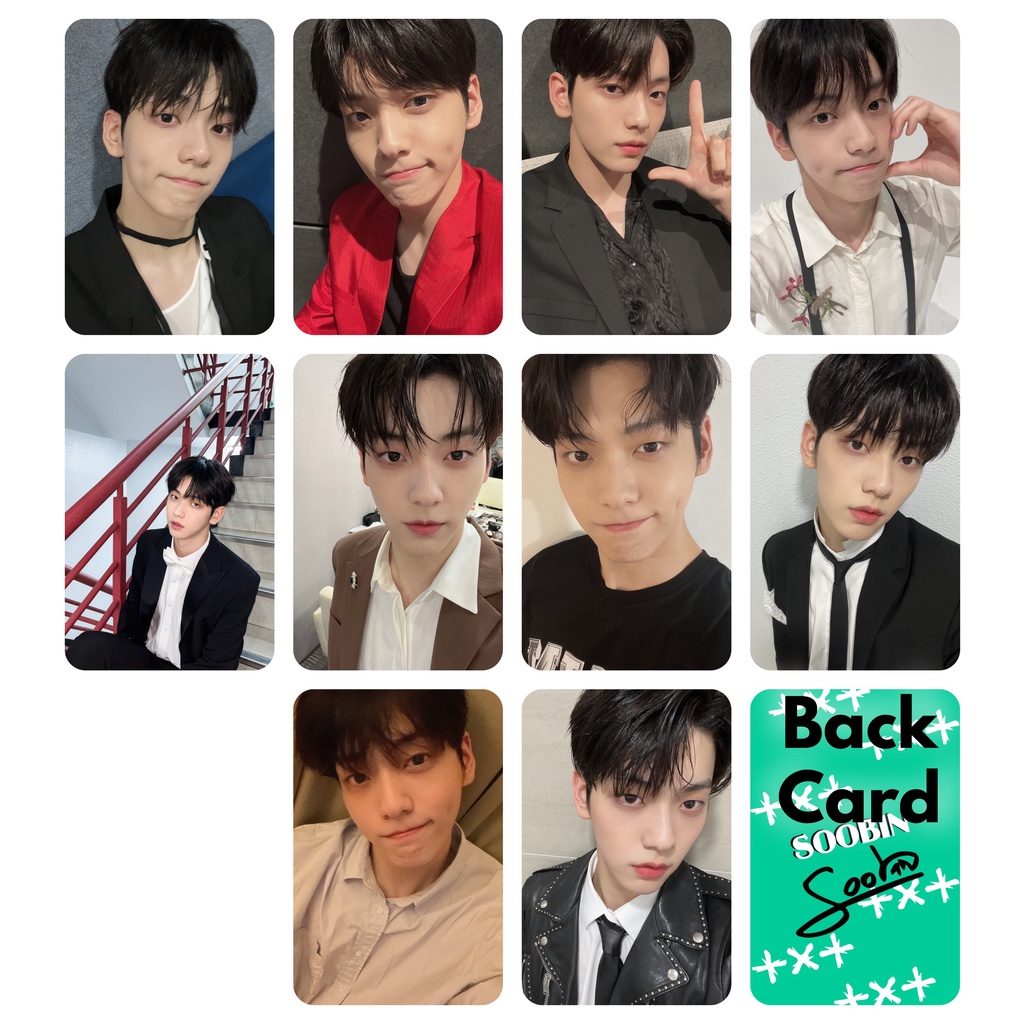 Set 10 card giấy bo góc ảnh thành viên nhóm TXT - Twitter cập nhật