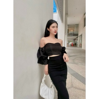 chân váy thun đuôi cá ( ảnh thật )