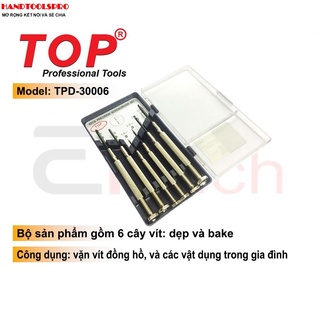 Bộ tua vít sửa đồng hồ, laptop 6 cây top tpd-30006