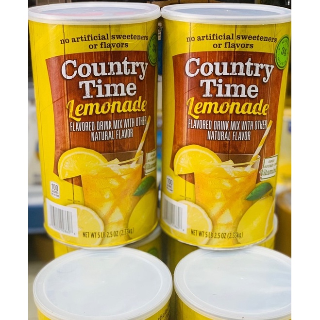 [HÀNG_CHUẨN] Bột pha nước chanh Country Time Lemonade của Mỹ 2,33kg