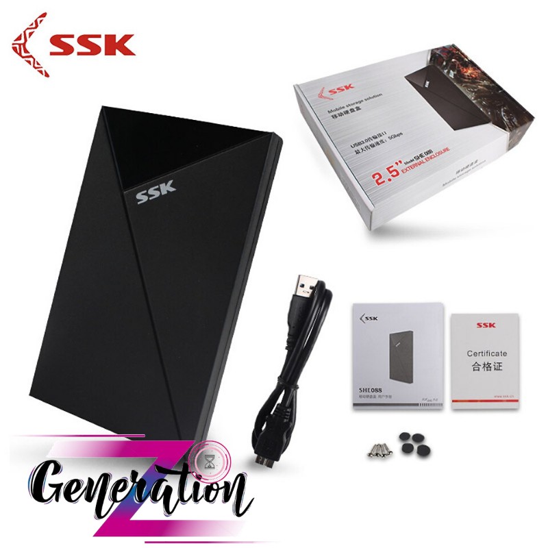 Hộp Đựng HDD Box Sata 2.5 USB 3.0 SSK SHE 088