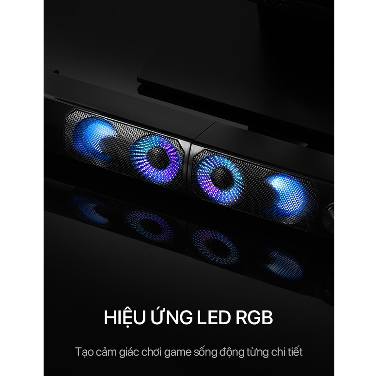 Loa Thanh SOUNDBAR ROBOT RS300 Kiểu Dáng Gaming - Hiệu ứng LED RGB - Công suất lớn 6W - BẢO HÀNH 12 THÁNG
