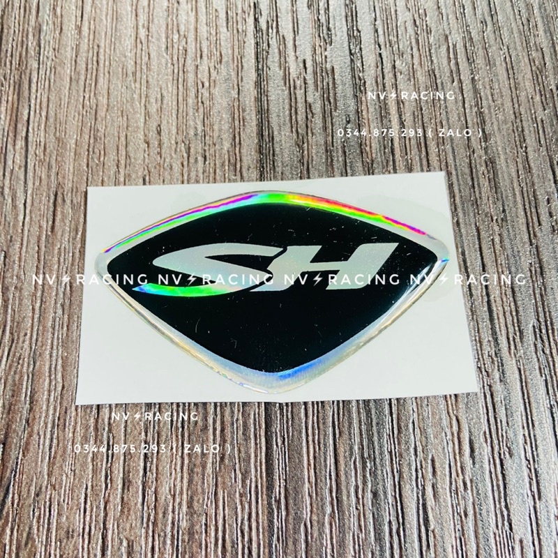 Tem logo chữ SH dán mặt nạ trước chống thấm nước và bay màu