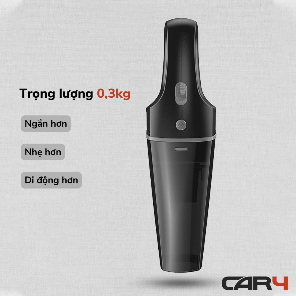 Máy hút bụi xe hơi, máy hút bụi mini cầm tay Car4 - (KM - Khai Trương)