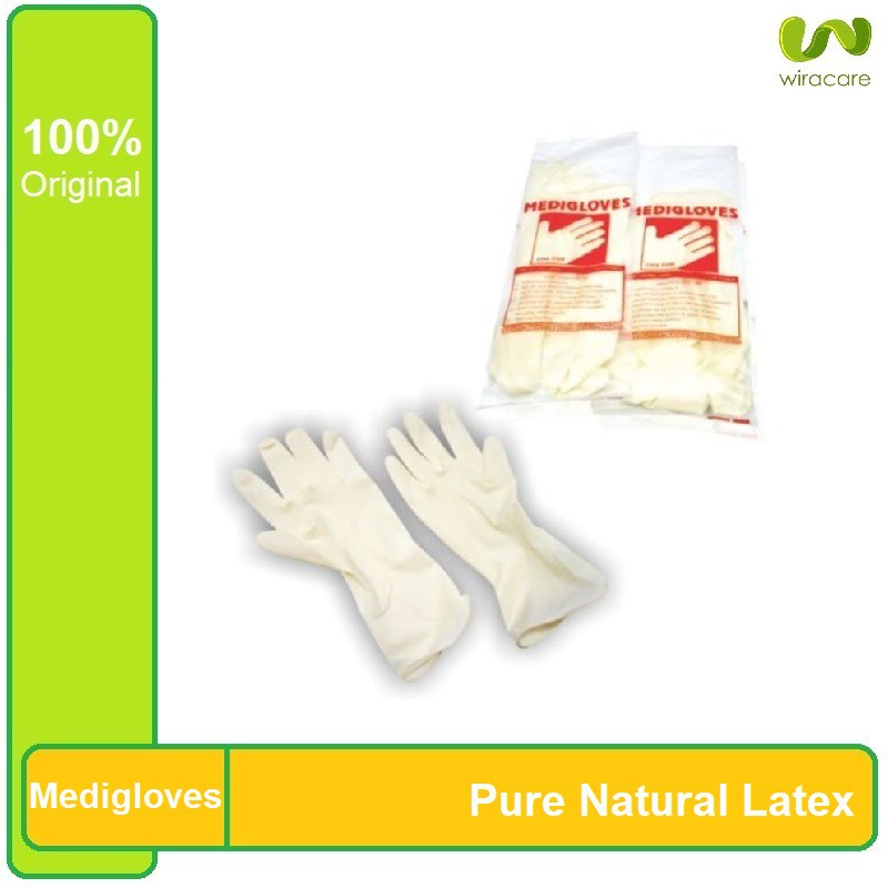 Set 10 Găng Tay Medigloves Cao Su Tự Nhiên Không Khử Trùng Size 7 (S)