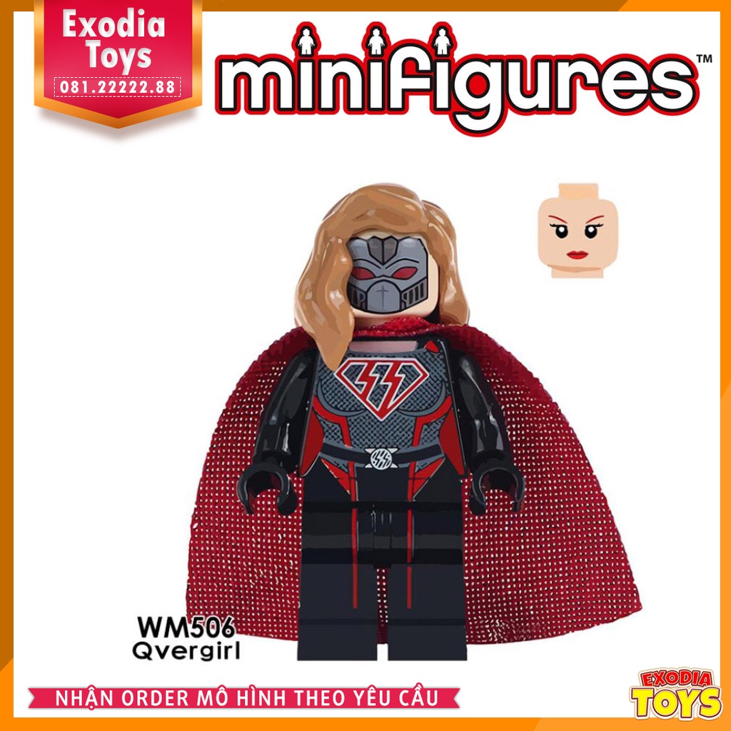 Xếp hình Minifigure Siêu anh hùng vũ trụ Marvel và DC Comics - Đồ Chơi Lắp Ghép Sáng Tạo - WM6033