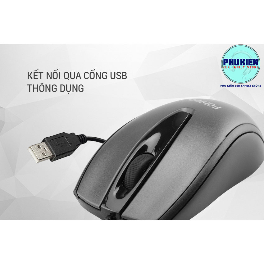 Chuột Máy Tính Có Dây Fuhlen L102, Độ Nhạy Cao, Bảo Hành Chính Hãng 12 Tháng
