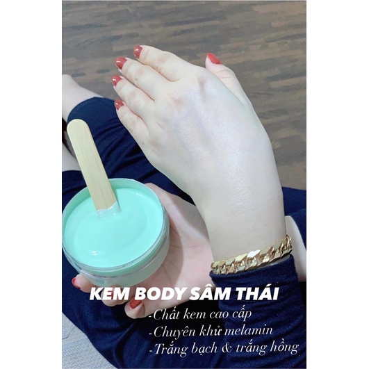 Kem body trắng da SÂM THÁI 500GR dành riêng cho da ngâm đen