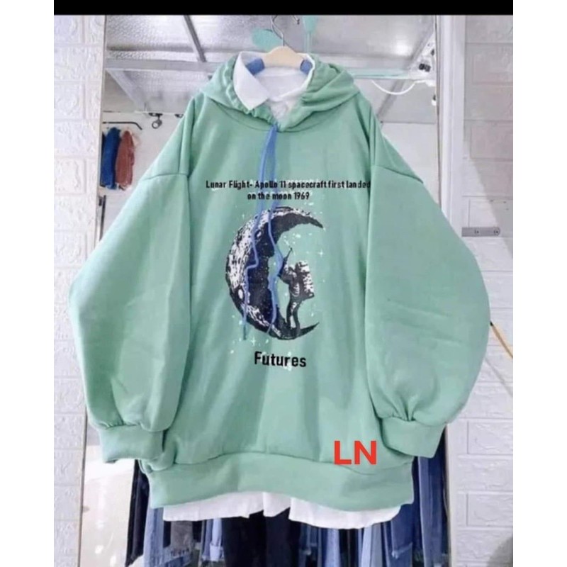 Áo hoodie mặt trăng futu LN11