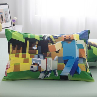 Bộ chăn ga gối minecraft