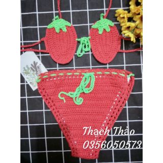Bikini len cho bé có may lót quần