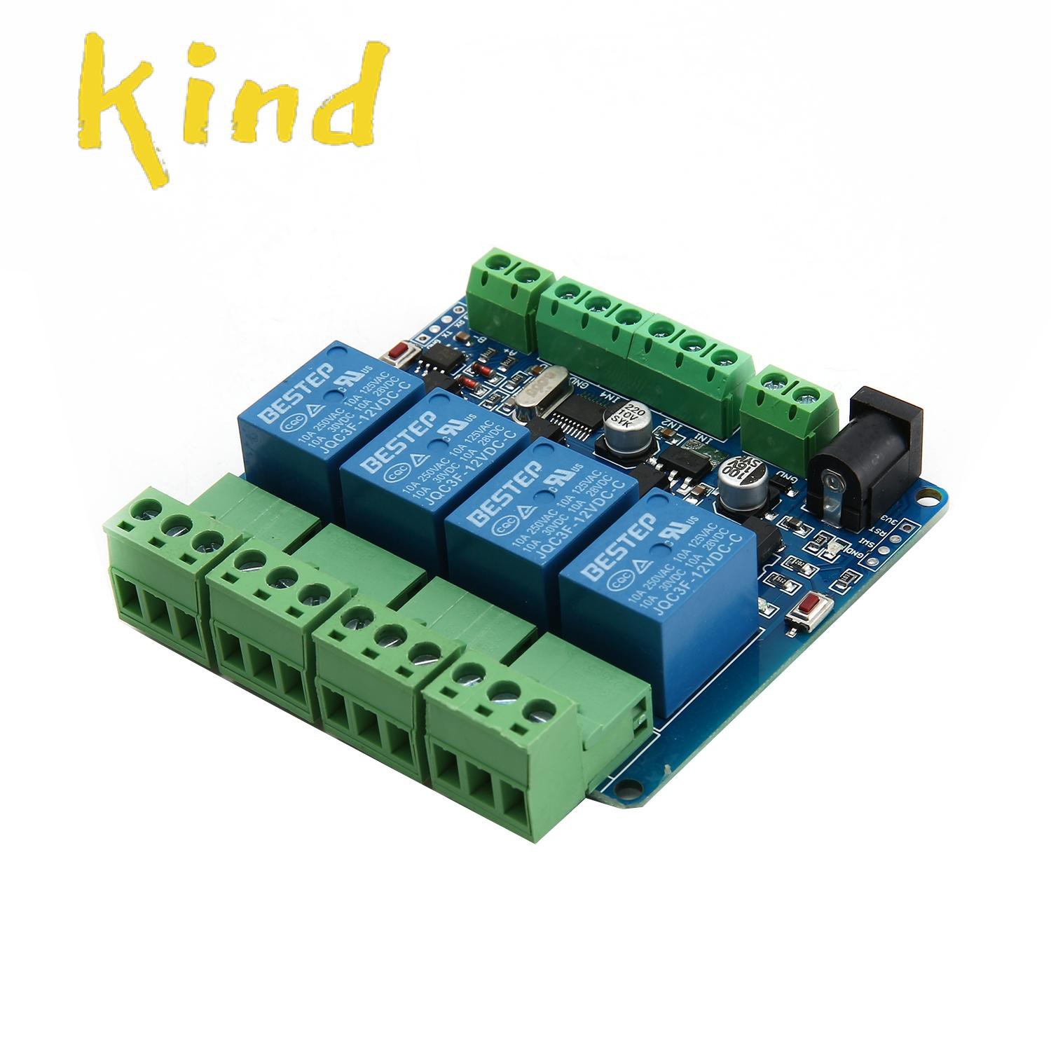 Mô Đun Rơ Le 4 Kênh 12v Rs485 / Ttl | BigBuy360 - bigbuy360.vn