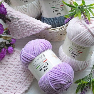 Cuộn Len Nhung Etrofil Yonca Baby (bảng màu 2)