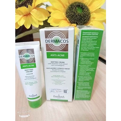 Kem Dưỡng Dermacos Anti Acne Matting Cream Kem Dưỡng Da Kiềm Dầu Ban Ngày 50ml