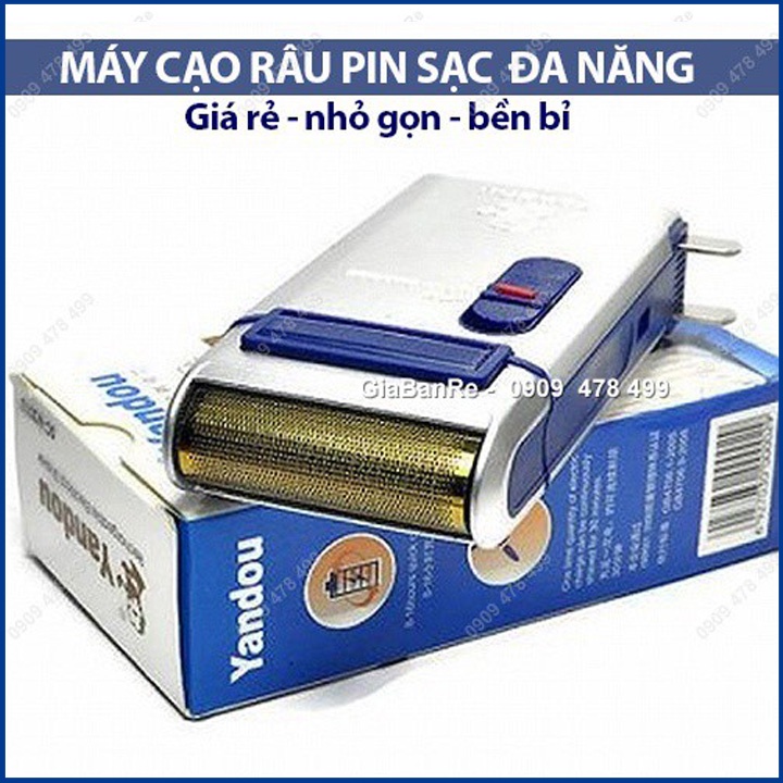 Máy Cạo Râu Yandou Pin Sạc Kèm Bao Da Sang Trọng - 3124