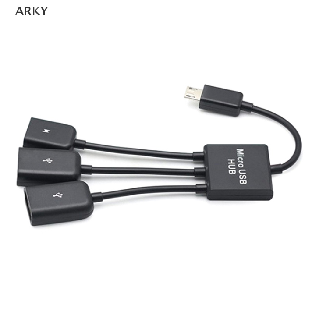 Dây Cáp Chuyển Đổi 3 Trong 1 Từ Đầu Cắm Micro USB Type C Sang Cổng Cắm USB 2.0 OTG