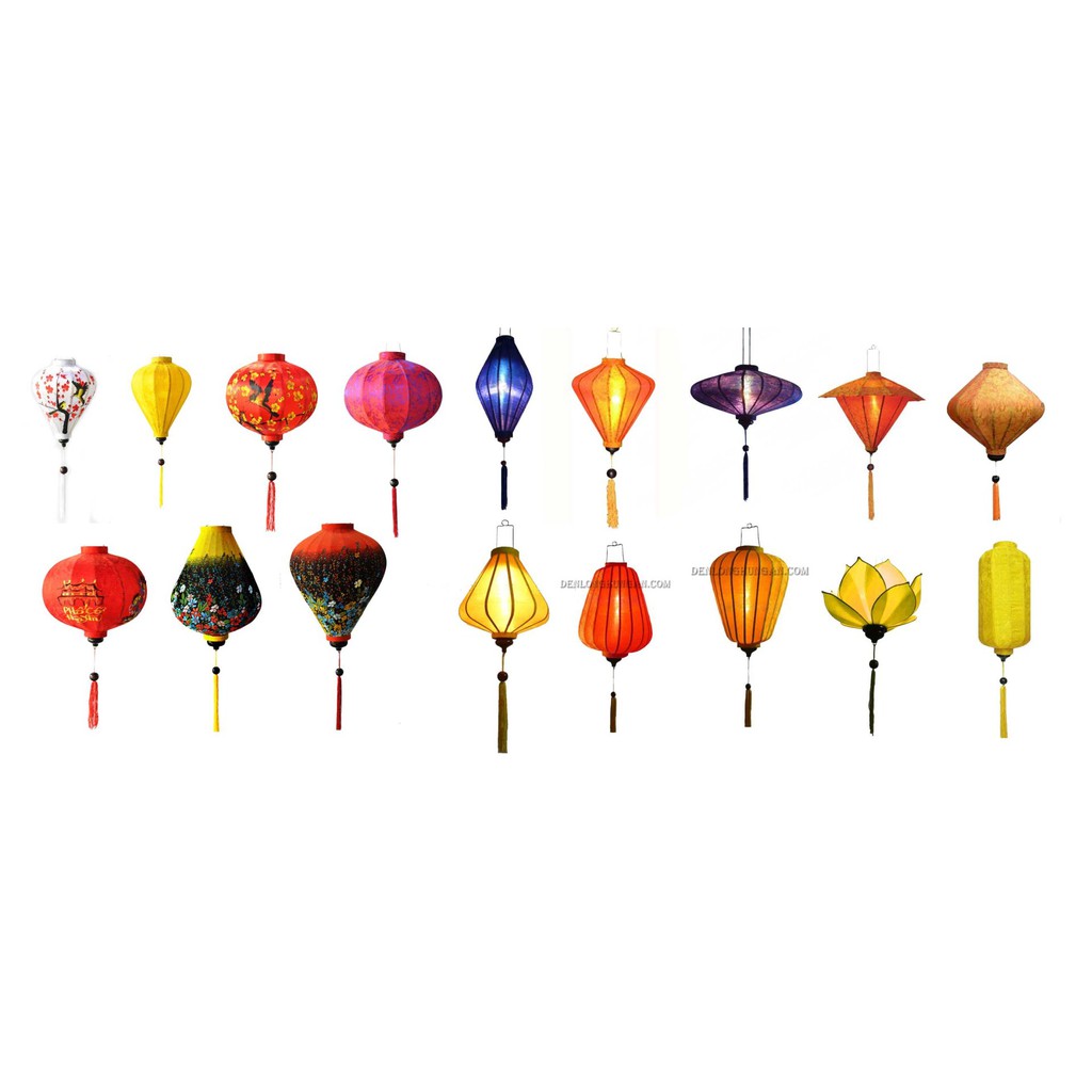 Đèn lồng Hội An kim cương 30cm