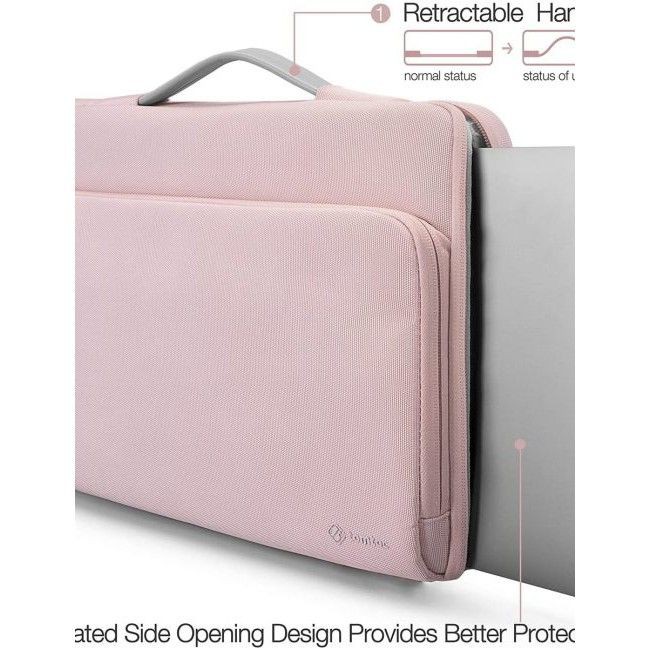 TÚI XÁCH CHỐNG SỐC TOMTOC (USA) BRIEFCASE MACBOOK PRO 13” NEW PINK A14