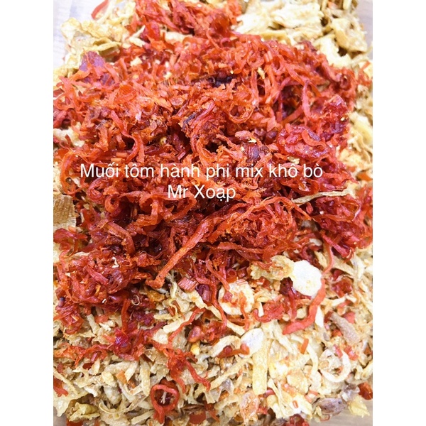 Bánh tráng phơi sương muối tôm hành phi, muối tôm hành bò, muối tôm hành gà. Mr Xoạp!