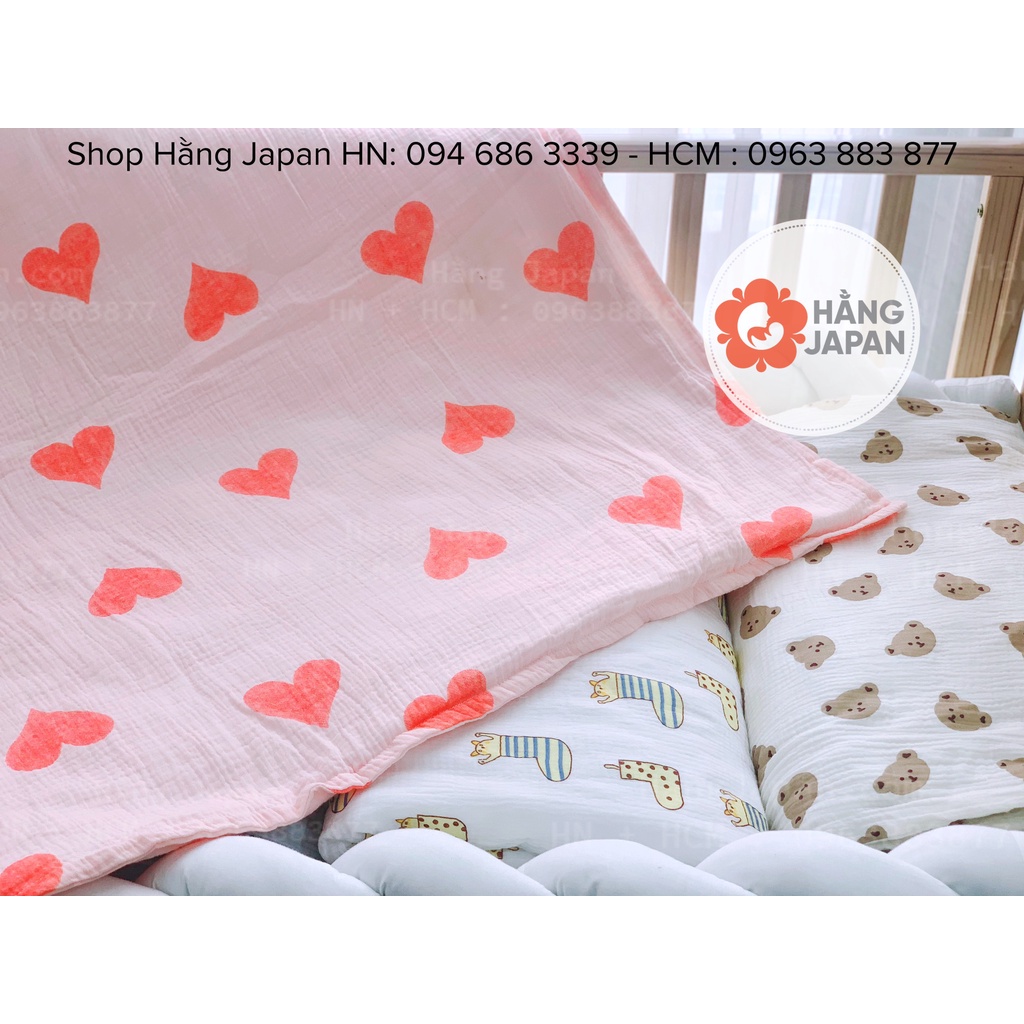 Chăn xô trần bông BABYBEE cho bé dày dặn ấm áp kích thước 1m*1.2m ( ngẫu nhiên)- Hàng việt nam chất lượng cao