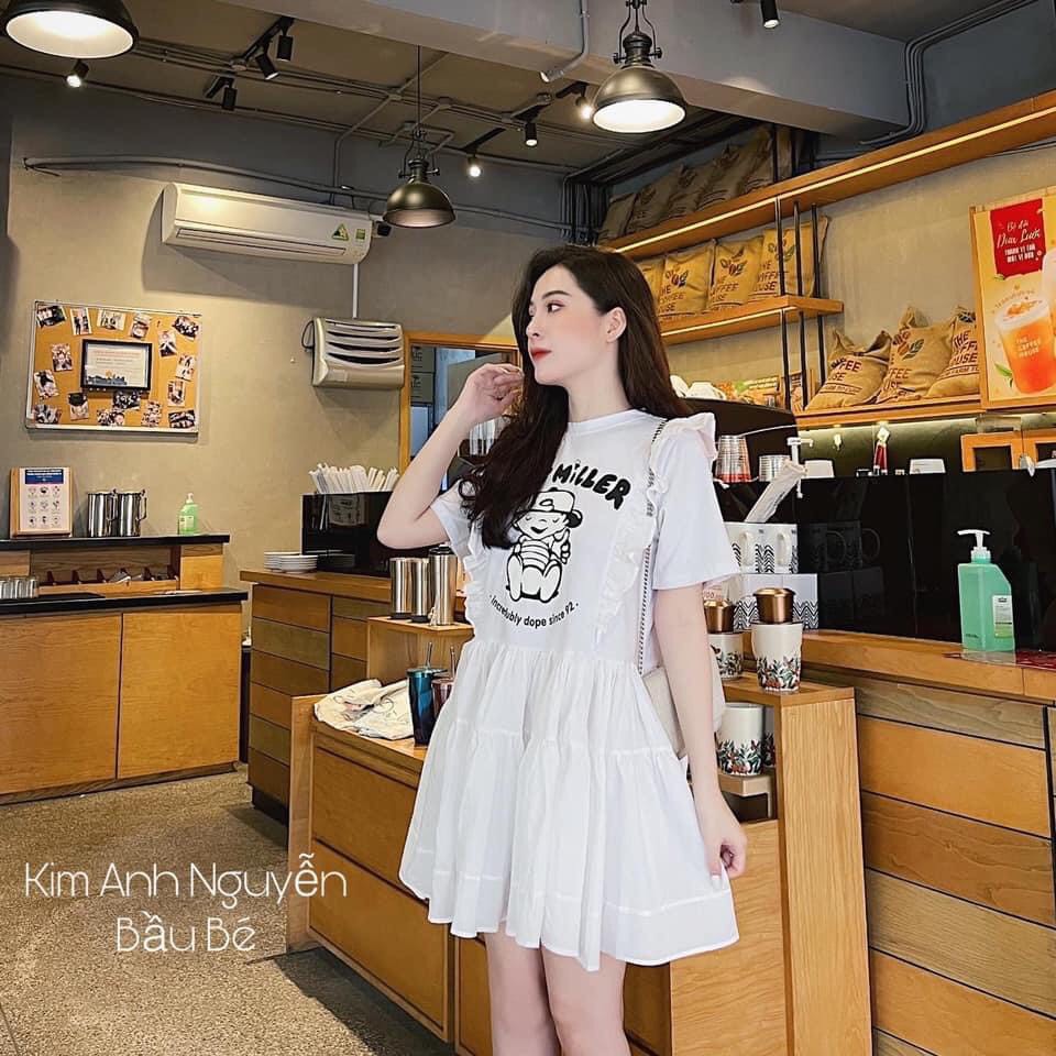 [Mã FATHANG5 giảm 10K đơn 50K]  VÁY COTTON HÌNH DÁNG XÒE 2 MÀU ( ảnh thật ) | BigBuy360 - bigbuy360.vn