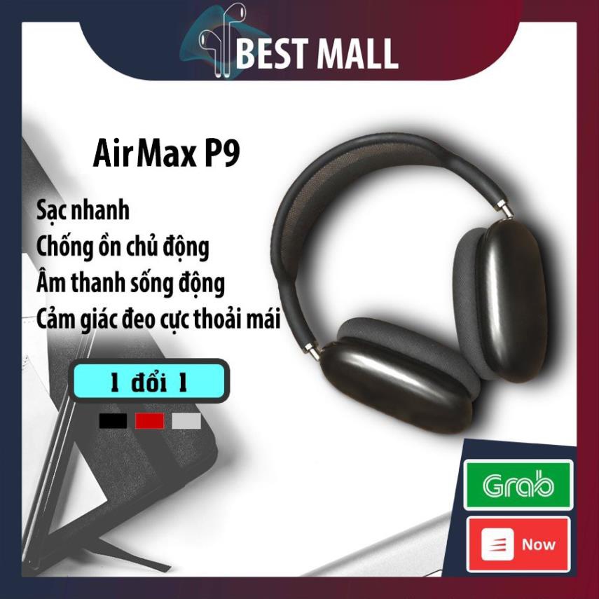 Tai Nghe Bluetooth Chụp Tai Max P9 - Có Micro Đàm Thoại - Hỗ Trợ Thẻ Nhớ SD
