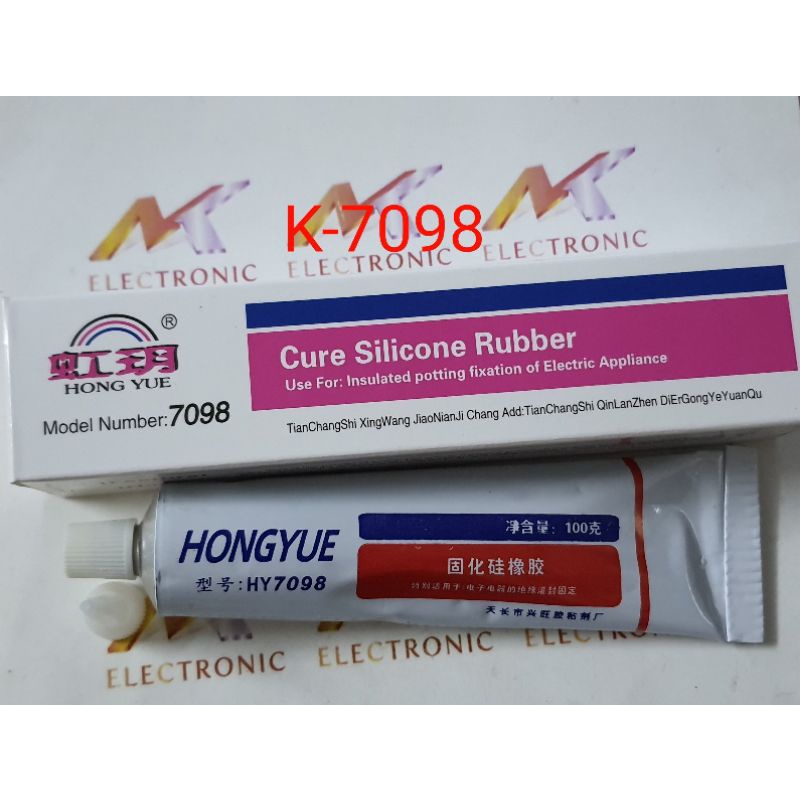 HY7098 Keo đánh lửa cao áp TV cao su silicone chữa cháy hồ quang 7098