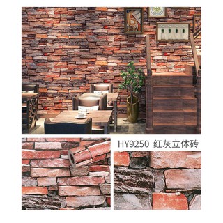 Giấy dán tường giả gạch(decal cuộn) nhiều mẫu