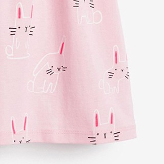 Váy little maven thỏ hồng
