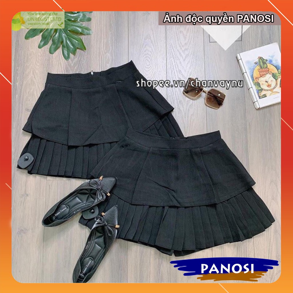Chân váy tầng xếp ly nữ ngắn kiểu Hàn Quốc vải mềm cao cấp - Mã CV191 | BigBuy360 - bigbuy360.vn