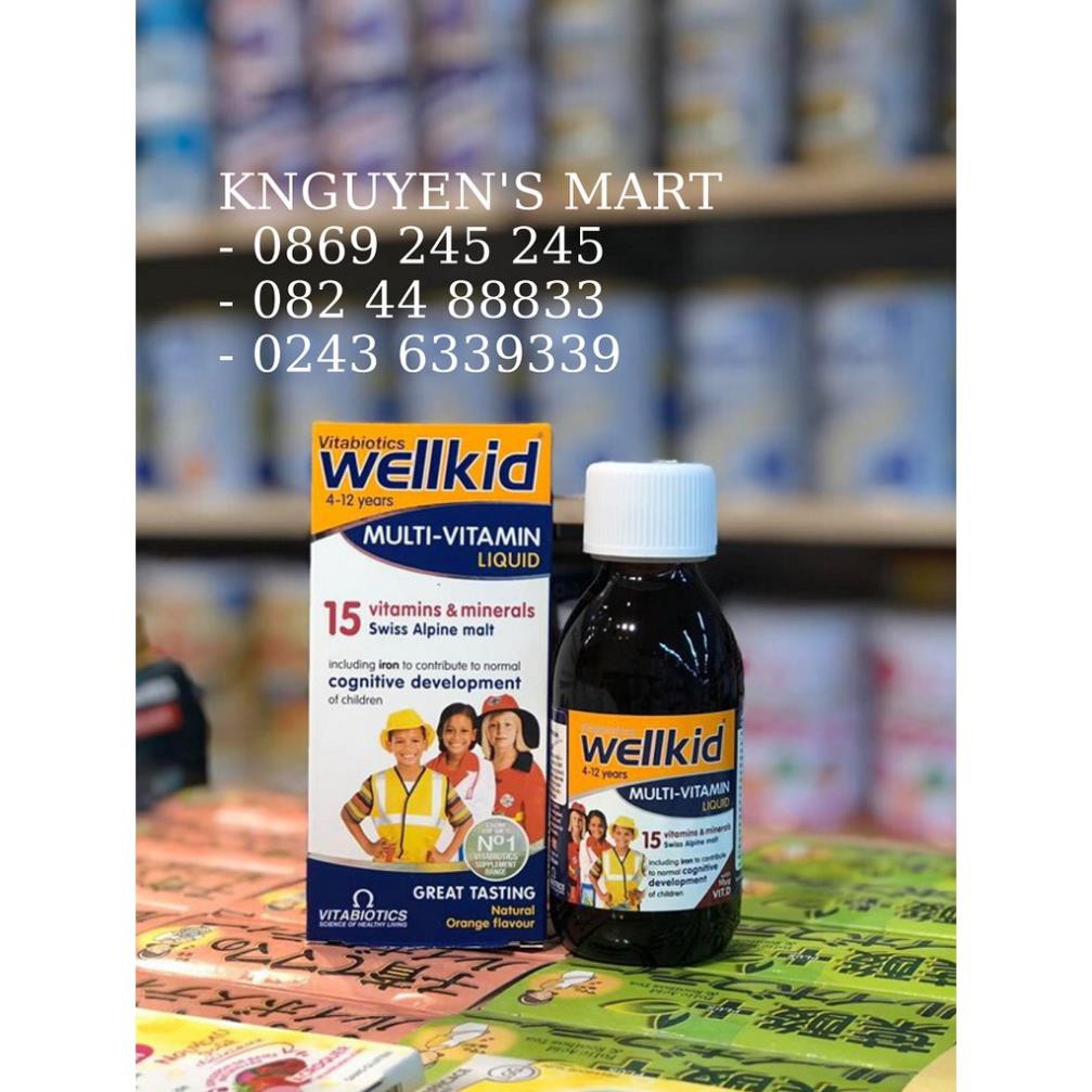 WELLKID multi VITAMIN & KHOÁNG CHẤT CHO TRẺ TỪ 4-12 TUỔI