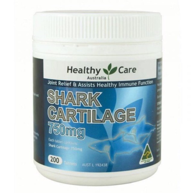 SỤN VI CÁ MẬP - HEALTHY CARE SHARK CARTILAGE 750MG (mẫu mới)