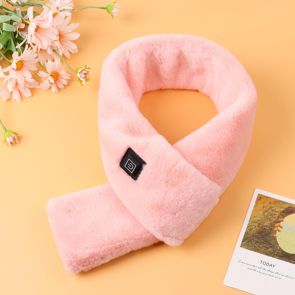 Xiantin Khăn Choàng Sưởi Ấm Bằng Điện Phủ Lông Thỏ Nhân Tạo Thời Trang Mùa