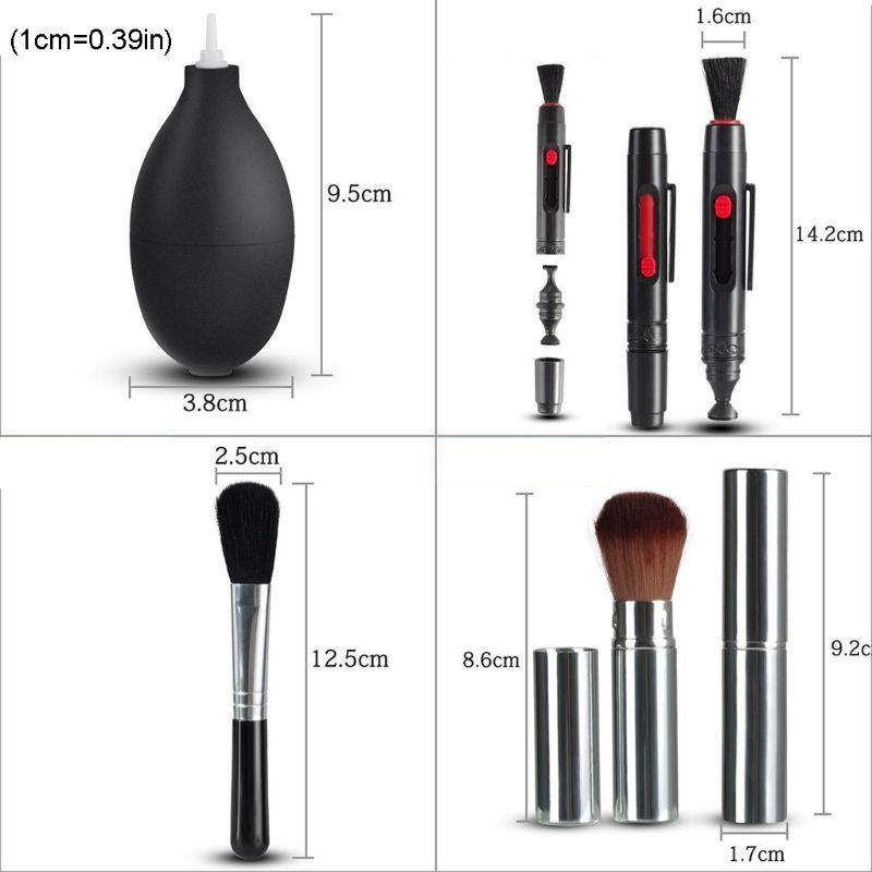 Bộ Dụng Cụ Vệ Sinh Ống Kính Máy Ảnh Kỹ Thuật Số Chuyên Nghiệp Kèm Túi Đựng Ốp