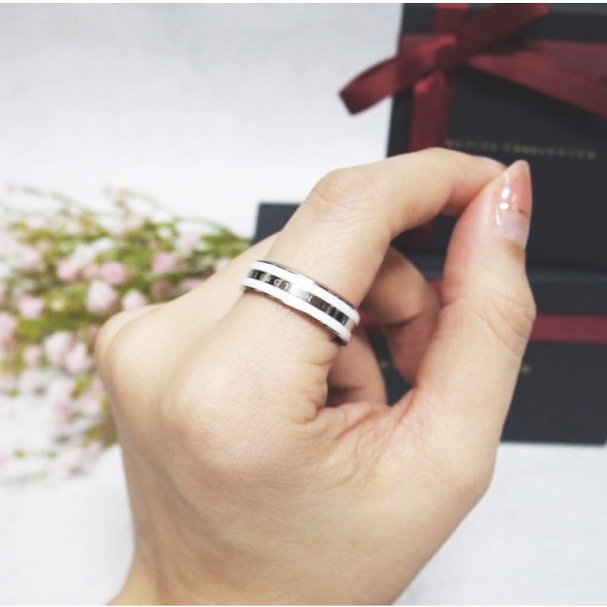 Nhẫn Daniel Wellington Classic Emalie Ring Satin White DW Ring Chính Hãng - OtisWatch