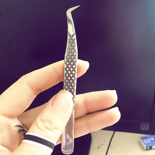 Nhíp mỏ gà bạc diamond mũi nhám nano