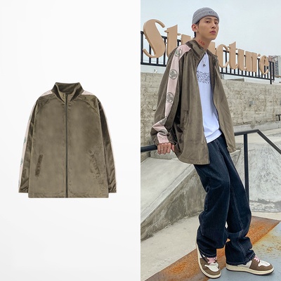 Áo khoác jacket chất nhung đính đá cao cấp phong cách hiphop P15 Chaien Studio
