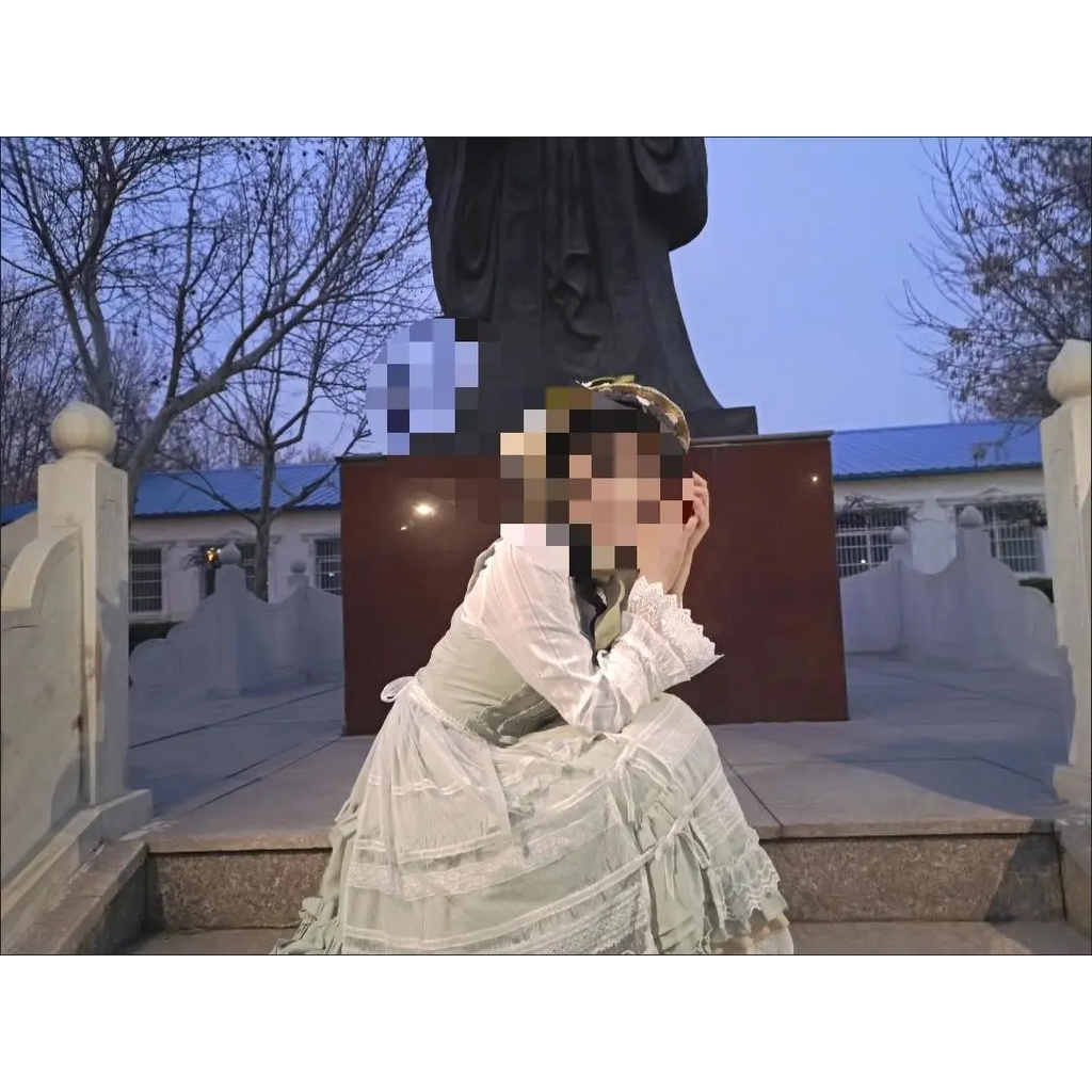 Áo Sơ Mi Dài Tay Phối Ren Bèo Phong Cách lolita Nhật Bản