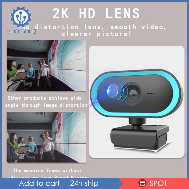 Webcam 2k Hd Tích Hợp Micro Hỗ Trợ Gọi Video Và Ghi Âm | BigBuy360 - bigbuy360.vn
