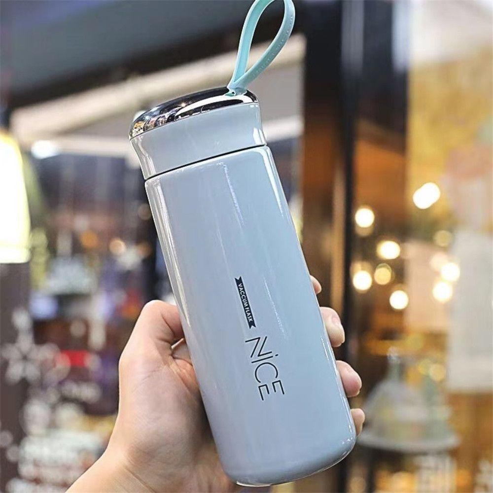 PISTA Bình Nước Thủy Tinh 400ml Chống Tràn / Rơi Vỡ Tiện Dụng