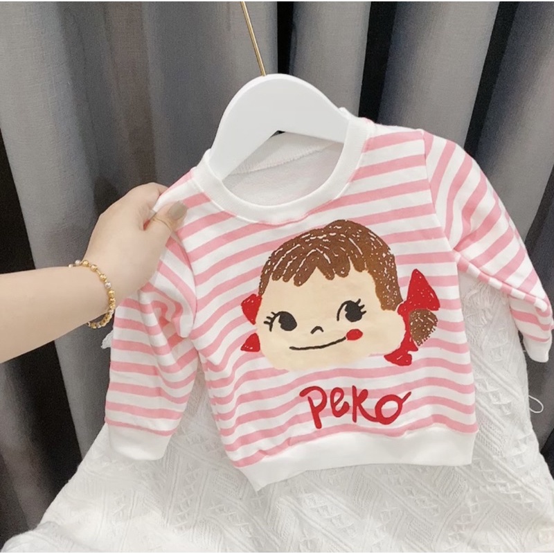 ÁO NỈ PEKO &amp; POKO DỄ THƯƠNG CHO BÉ TRAI BÉ GÁI