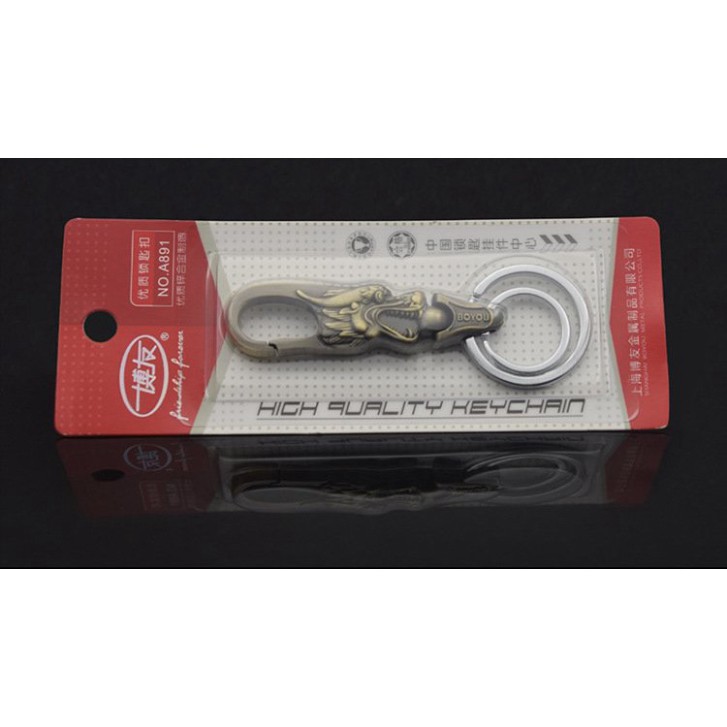 🏆 Móc Khóa Đầu Rồng BoYou - Móc khóa vào đai nịt quần 🏆