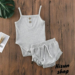 Set 2 Món Áo Liền Quần Dệt Kim Cho Bé Gái Sơ Sinh