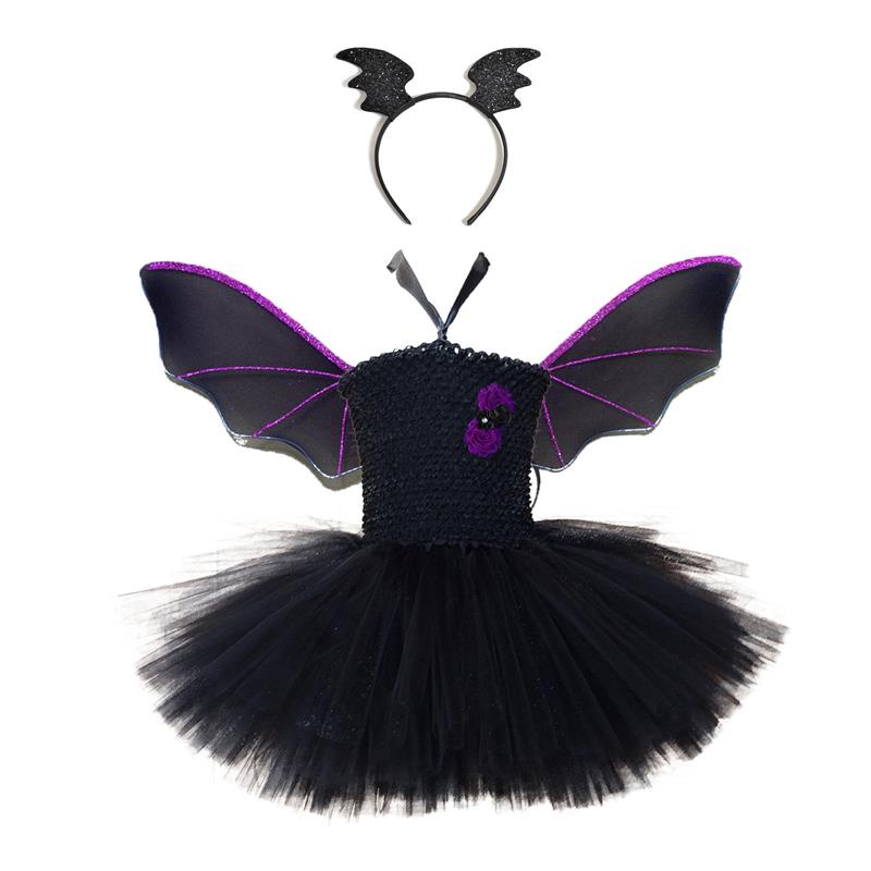 Trang Phục Hóa Trang Halloween Đôi Cánh Dơi Cho Bé Gái