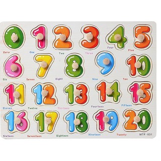 Bảng Gỗ Ghép Hình Có Núm