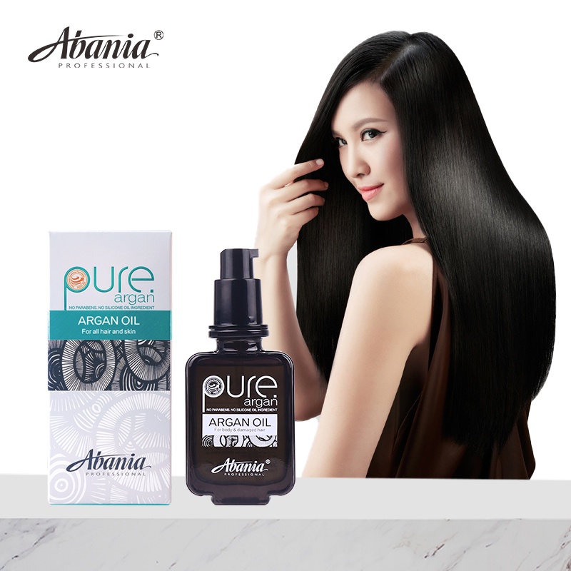 Tinh dầu dưỡng tóc Abania Pure Argan Oil 50ml cho tóc khô sơ siêu mềm mượt