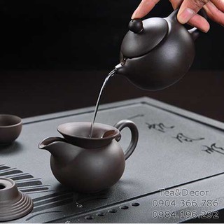Bộ ấm trà bằng đất tử sa 11 món kungfu