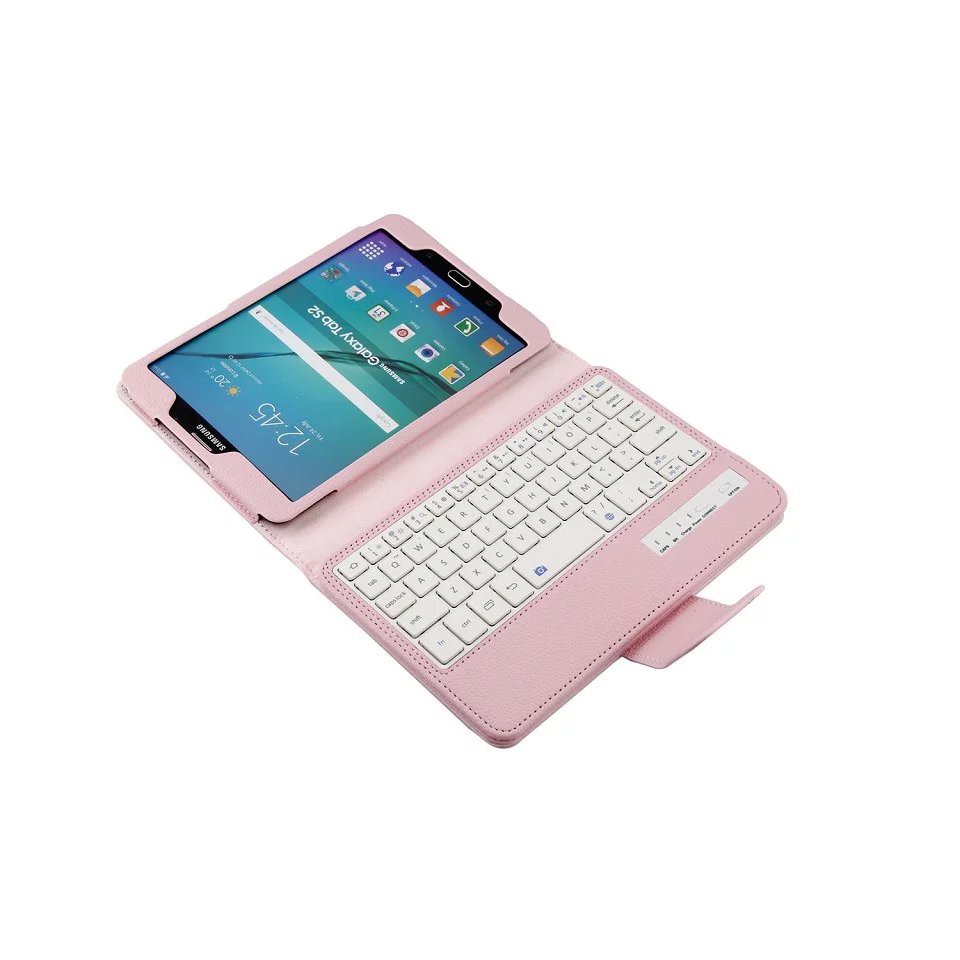 Bộ bàn phím bluetooth không dây kèm bao da và bút cảm ứng P205 P200 cho Samsung Galaxy Tab A 8.0 2019