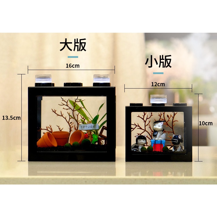 1 Hồ Cá Sinh Thái Để Bàn Trang Trí Rượu hảo hạng của Hãng Marimo Eco